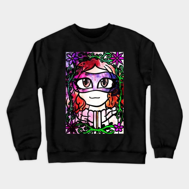 Mask of Noir Crewneck Sweatshirt by ScribbleSketchScoo